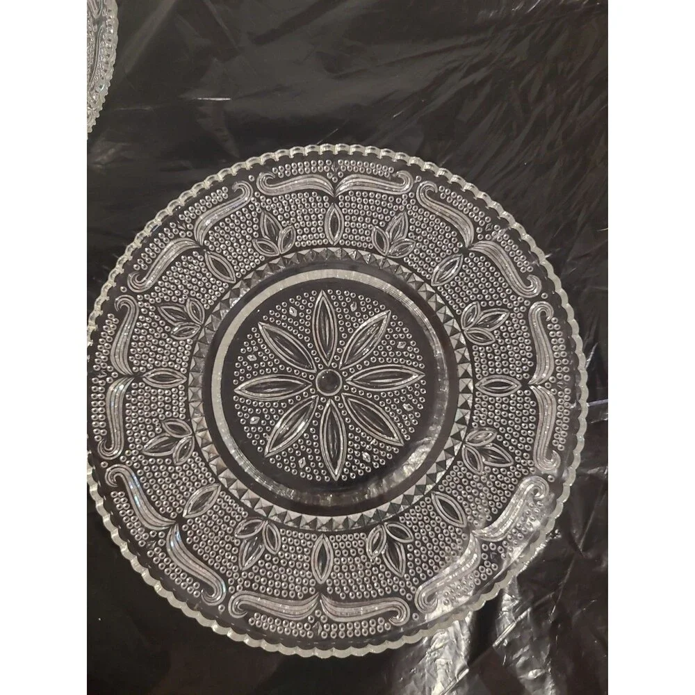 Mid Century Heritage Federal Hobnail ClearBeaded Bowl 10.5